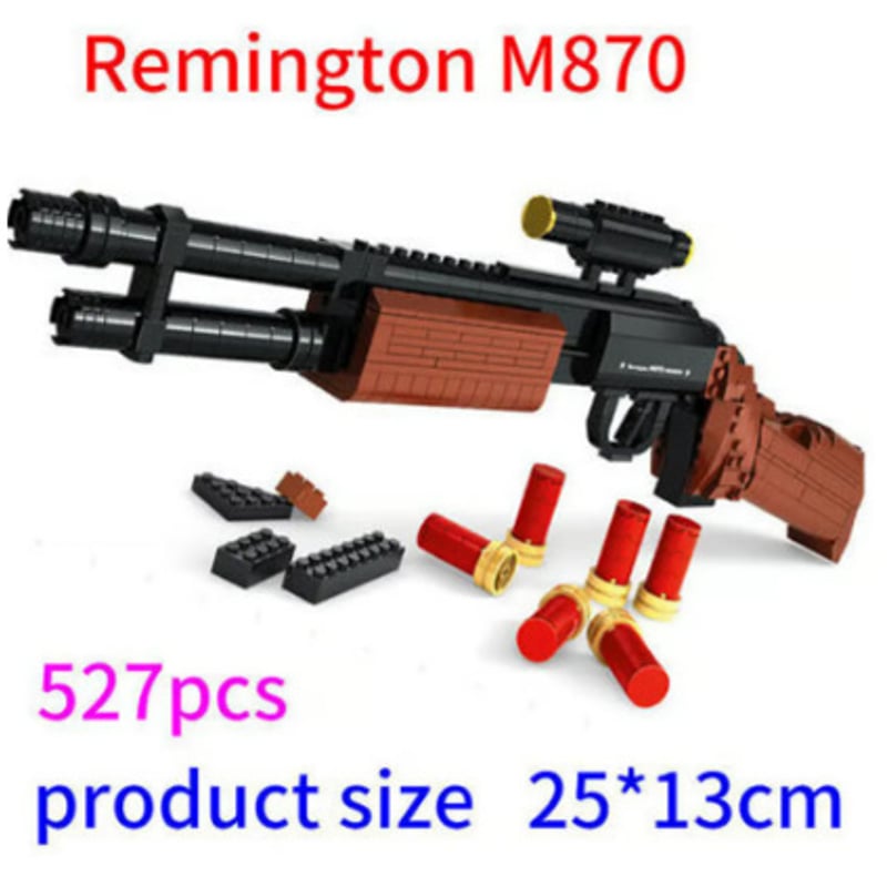 レゴ LEGO 互換品 レミントン M870 ショットガン 527ピース 作っ