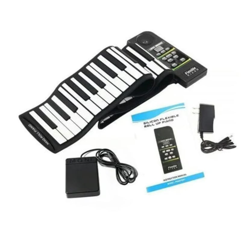 88鍵電子ロールピアノ ロールピアノ 88鍵盤 電子ピアノ USB充電式 折り畳み ピアノ