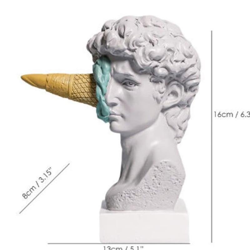 3色展開】近代アート アイスが直撃した ダビデ像 ルネサンス