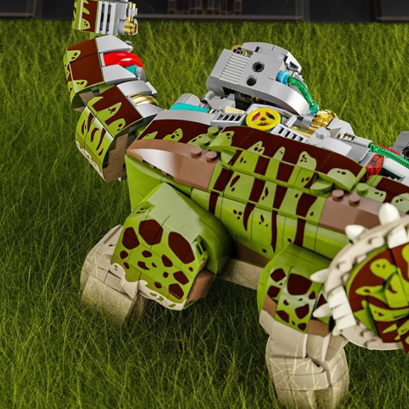 ブロック 恐竜 トリケラトプス 頭部が動く 白亜紀 ケラトプス科