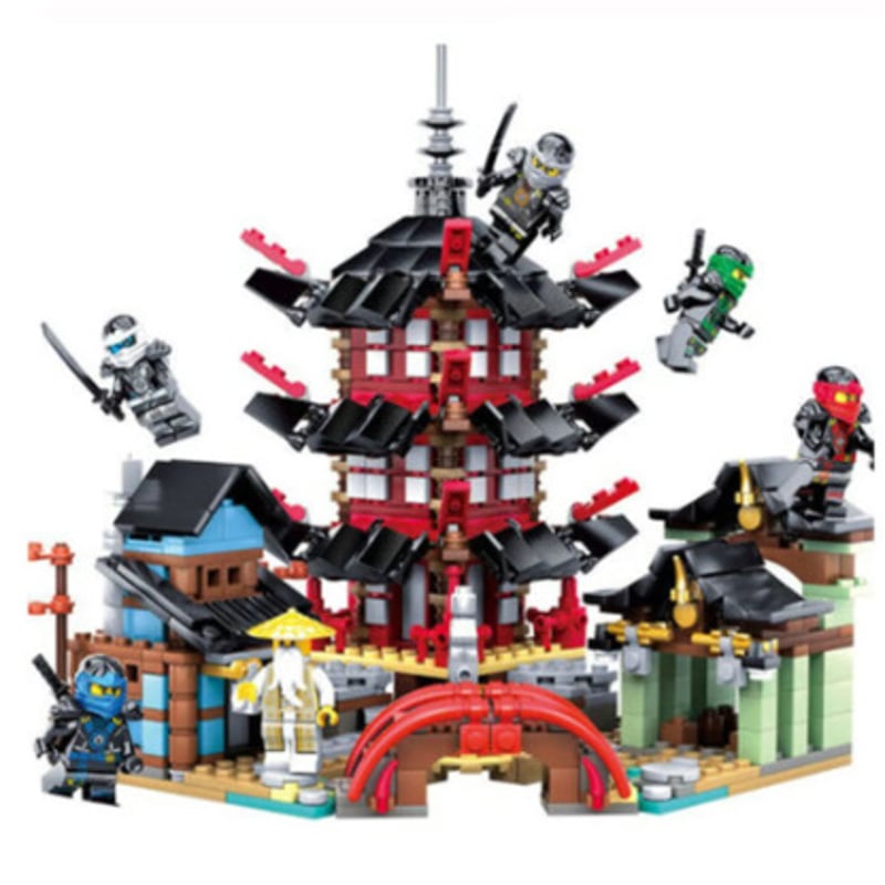 レゴ互換 ニンジャゴー ブロックセット 寺院 お寺 ミニフィグ LEGO風 