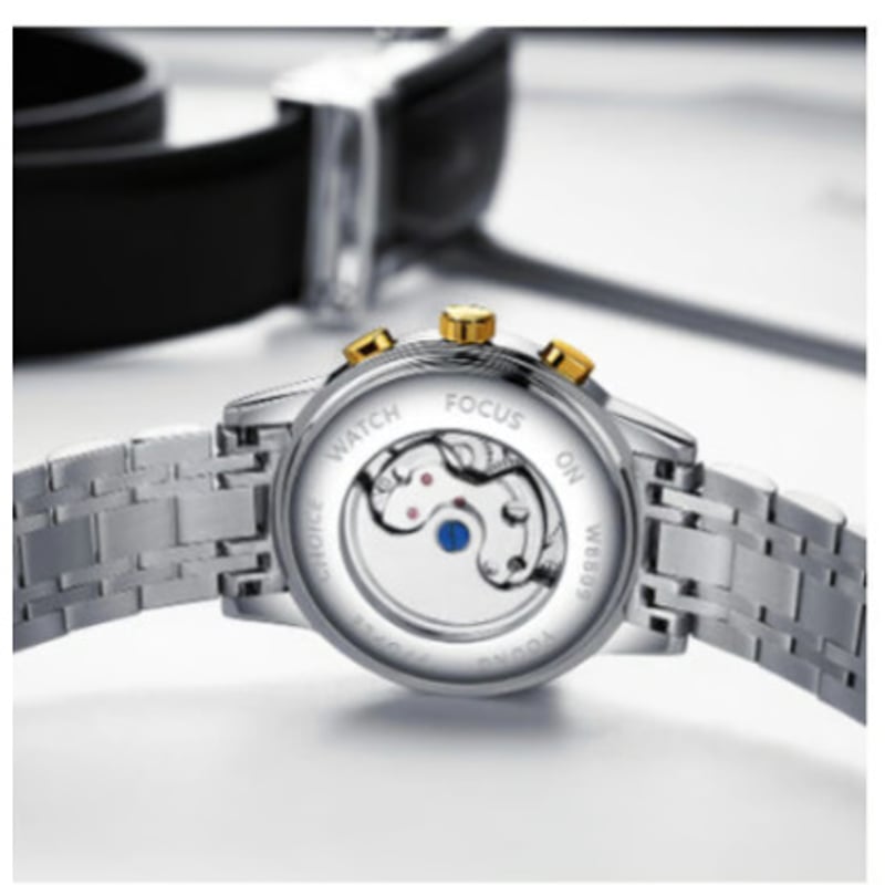 【新品未使用】DIDUN DESIGN ムーンフェイズ メンズ 腕時計 シルバー 新品未使用】DIDUN DESIGN ムーンフェイズ 腕時計 ブルー シルバー