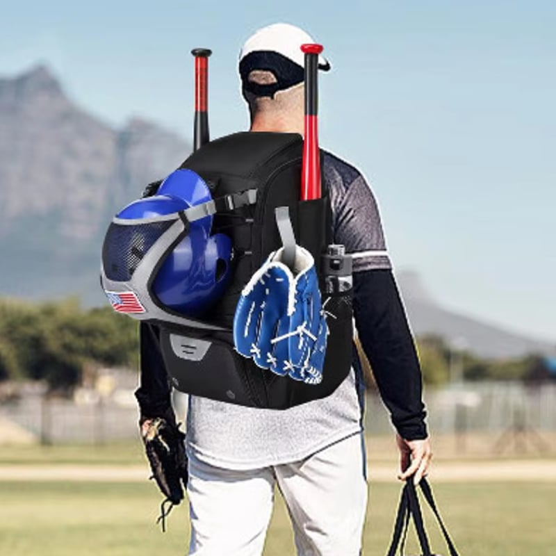 大容量 野球道具収納 バッグ 草野球 部活 ベースボールバッグ 遠征 バット グラブ ユニフォ... Andula野球用バックパック、バットバッグ 、少年 ベースボール、野球用品、大容量 小学生 大人 スポーツ 部活 通学 遠足 旅行