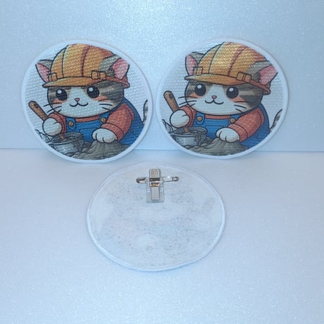 ノロねこくん　ワッペン　クリップ付き