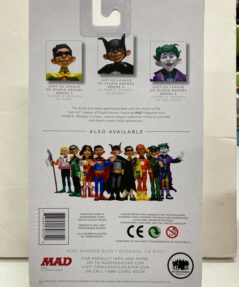 マッドマガジン ジャスタスリーグ セット MADマガジン DC コレクタブルズ ジャストアス リーグ・オブ