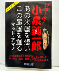 リコール!小泉鈍一郎 あの米国を想いこの属国を創る　マッド・アマノ　2004年　初版　雷韻出版