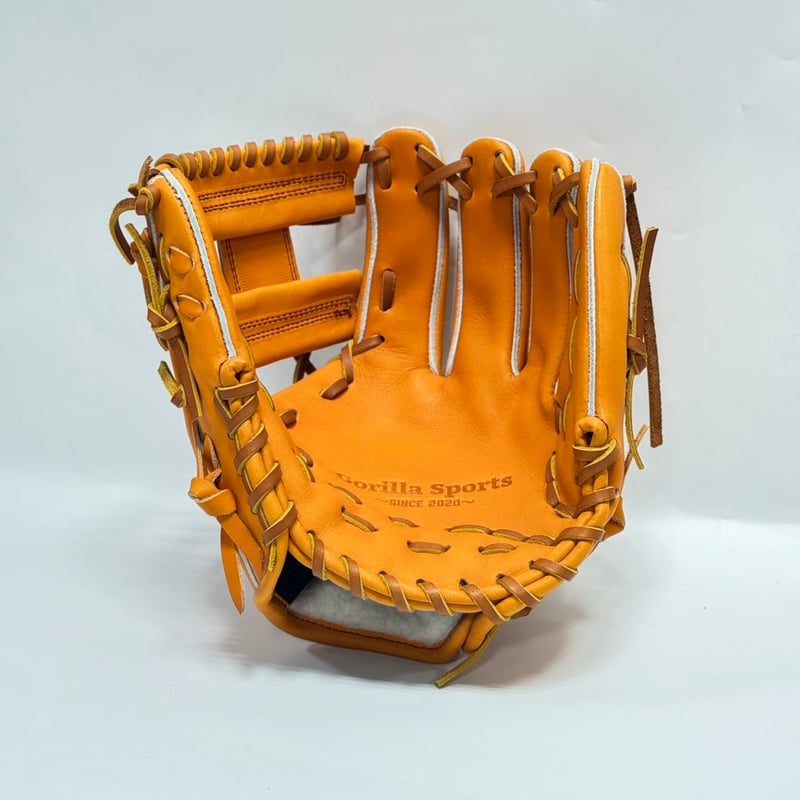 GS ゴリラスポーツ 軟式モデル 右投げ用 当て挟み型 オレンジ×コルク
