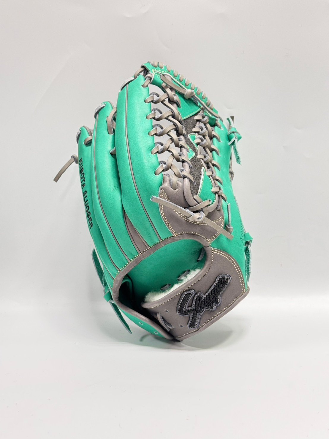 久保田スラッガー軟式店舗オリジナル外野手用SPMエメラルド×Dグレー