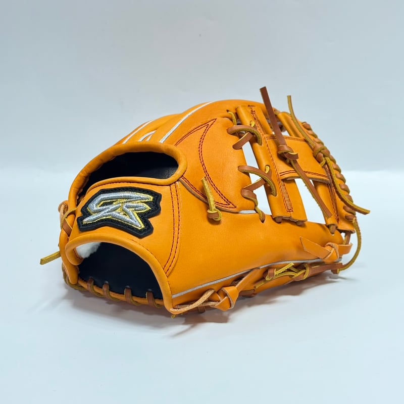 GS ゴリラスポーツ 軟式モデル 右投げ用 当て挟み型 オレンジ×コルク