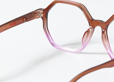 リーディンググラス OjeOje C brown/purple