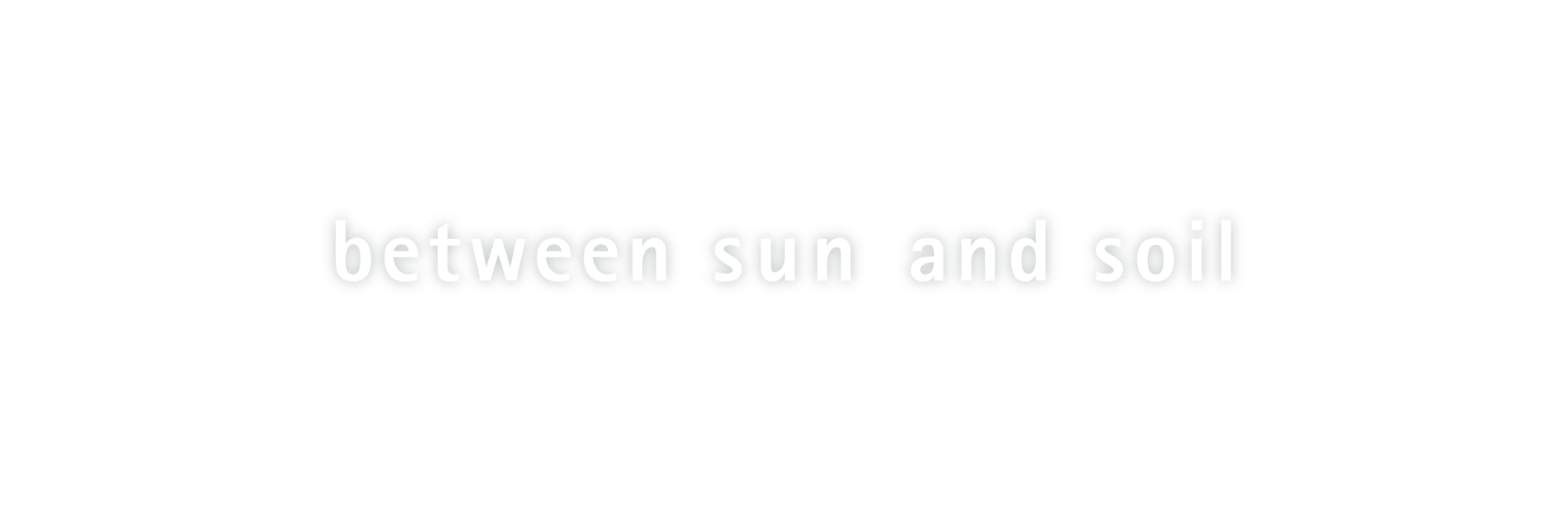 between sun and soil