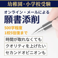 (願書添削) 500字程度までの願書　1校5往復まで