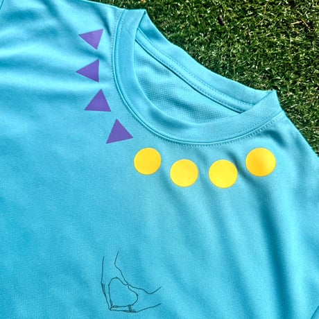 美RUN Tシャツ（ターコイズブルー）