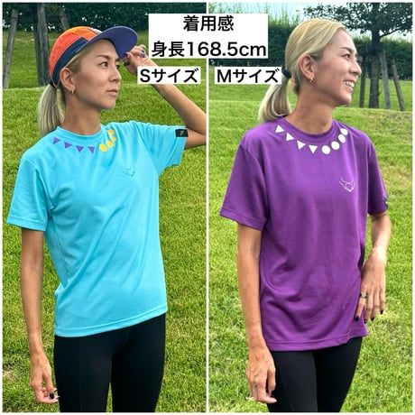 美RUN Tシャツ（ターコイズブルー）