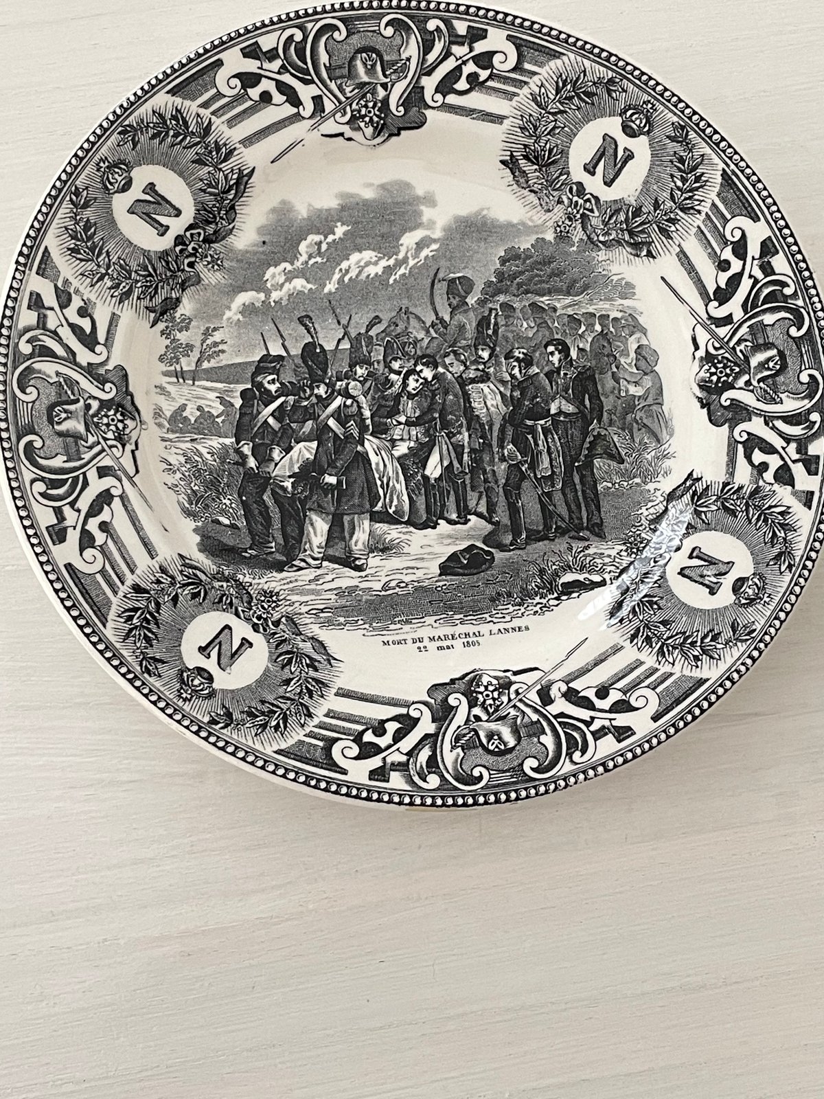 BOCH FRERES KERAMIS ナポレオンプレート【A】 ベルギーアンティーク