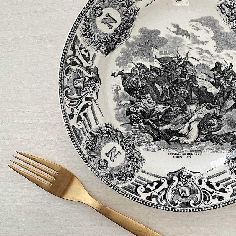 BOCH FRERES KERAMIS ナポレオンプレート【C】 ベルギーアンティーク