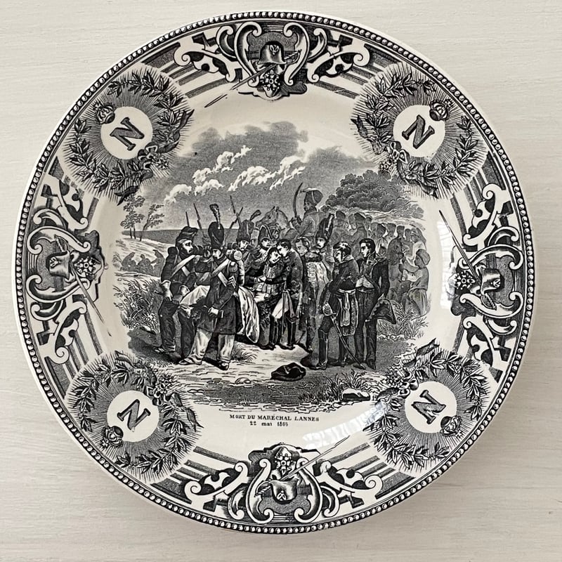 アンティーク&レアドイツ FK Friedrich Kaestner プレート Dryander Freres, Niderviller 【ニーデルヴァレー】平皿 プレート