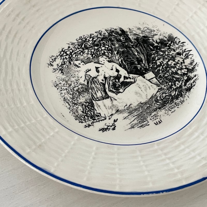 サルグミンヌ ガトープレート 長方形 ホワイト ポワソン プレート 平皿