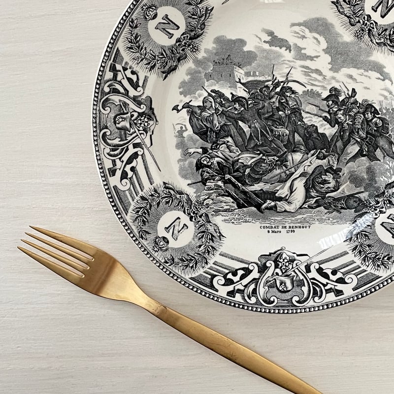 BOCH FRERES KERAMIS ナポレオンプレート【C】 ベルギーアンティーク