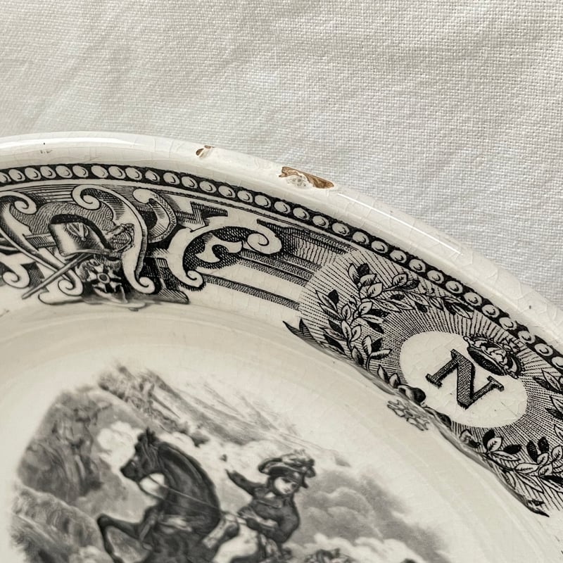 BOCH FRERES KERAMIS ナポレオンプレート大【A】ベルギーアンティーク