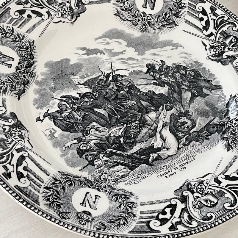 BOCH FRERES KERAMIS ナポレオンプレート【C】 ベルギーアンティーク