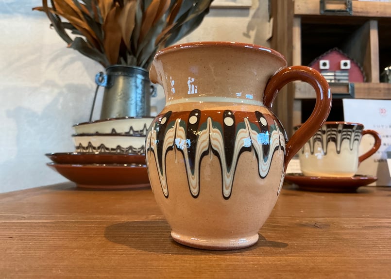 ブルガリア トロヤン陶器 トラディショナルシリーズ ミニピッチャー 4