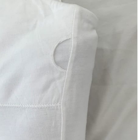 バンブーコットン カップポケット付き レギュラー丈 タンクトップ （白）Bamboo cotton Regular Tank top (White)