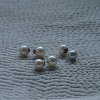 Acoya Pearl Pierced Earring - Double / wayo