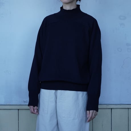 Cotton Cord High-Neck Pullover / homspun
