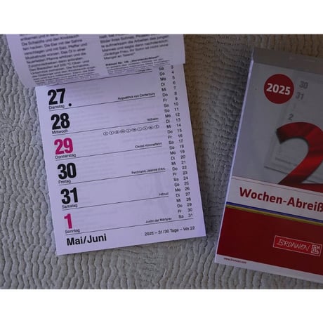 2026 Weekly Calendar / BRUNNEN