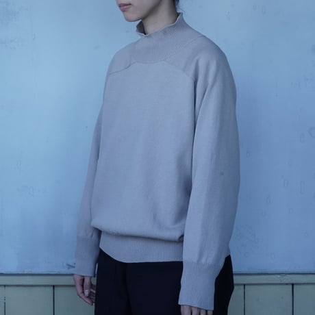 Cotton Cord High-Neck Pullover / homspun