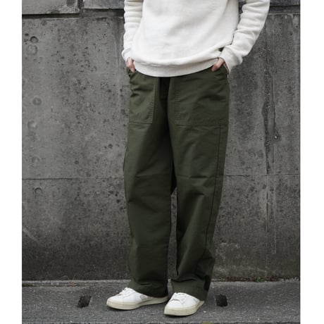 Rip-Stop Gathered Pants / homspun