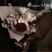 bouquet size S ￥5500 (5000) （配送）