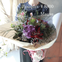 bouquet size M ￥8800 (8000) （配送）