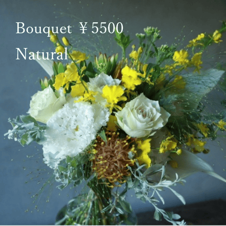 bouquet size S ￥5500 (5000) （配送）