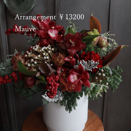 arrangement size M ￥13300(12000)（店頭受け取り）※袋代込