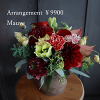 arrangement size S ￥10000(9000)（店頭受け取り）※袋代込