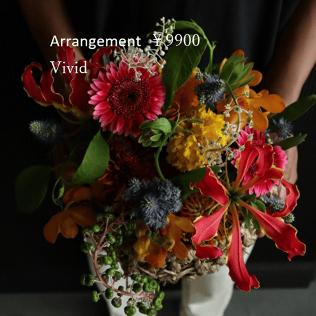 arrangement size S ￥10000(9000)（店頭受け取り）※袋代込