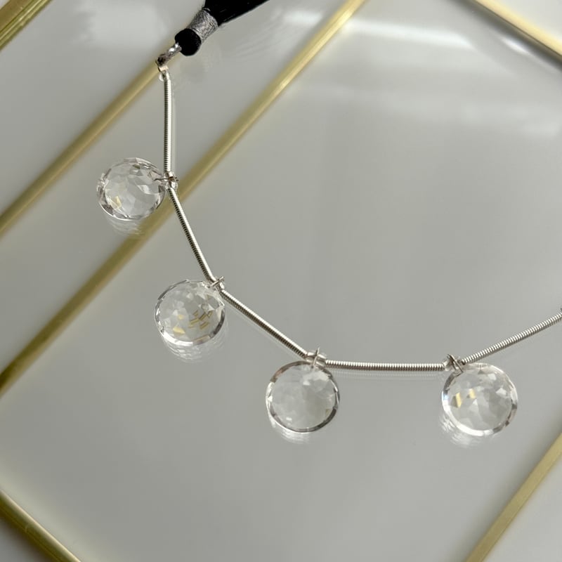 クリスタル 水晶 ラウンド コンケーブカット | CREA