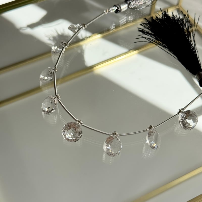 クリスタル 水晶 ラウンド コンケーブカット | CREA