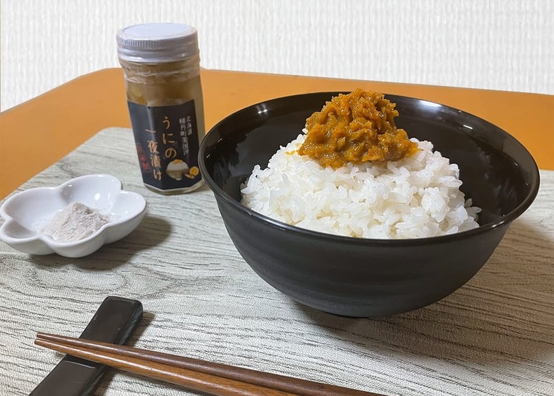 北海道積丹半島産 ウニの一夜漬け あまみ 50g | ヤマコウ木村水産