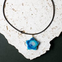 海彩 星砂（蓄光） 40cm / ネックレス /  Flower Star NN-4