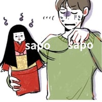 ひな人形の髪が伸びてるイラスト