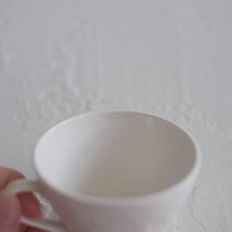 Digoin & Sarreguemines / white cup A,B