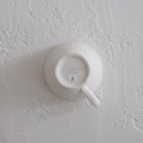 Digoin & Sarreguemines / white cup A,B
