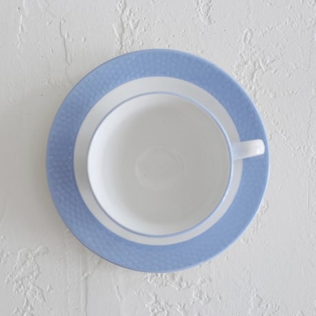 vintage coffee cup / blue