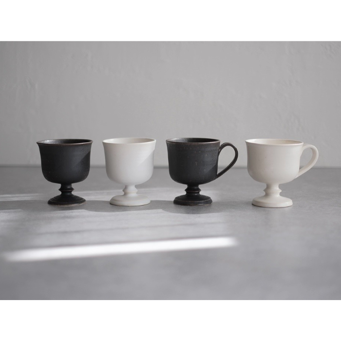 yoshida pottery「玉脚アイスカップ（アンティークホワイト)」 | komado