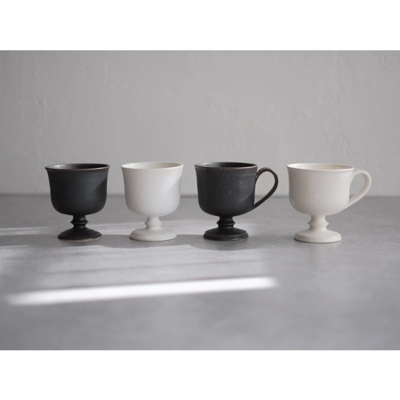 yoshida pottery「玉脚コーヒーカップ（アンティークホワイト)」 | komado