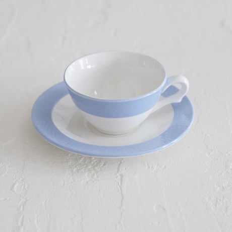 vintage coffee cup / blue