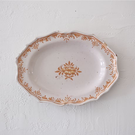 【値下げしました】ムスティエ陶器の皿4枚セット 値下げしました】ムスティエ陶器の皿4枚セット